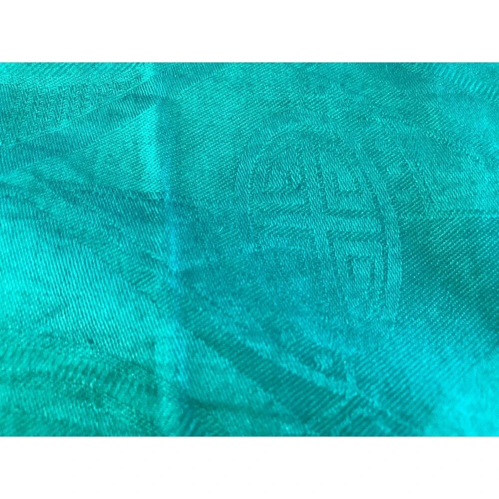 Traditional African Head Scarf Blue Orange Head Cover Covering Tie Dye 20 x 36